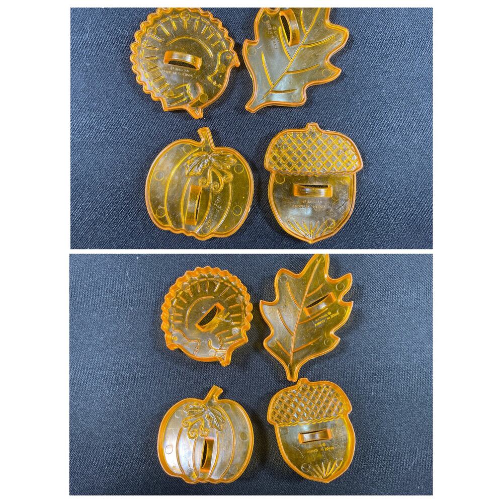Vintage Amscan 14 Holiday Cookie Cutters Thanksgiving Halloween Valentine - Picture 3 of 4